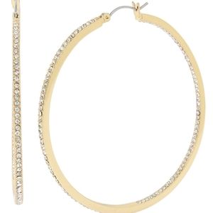 Jessica Simpson Pave 75mm Hoops